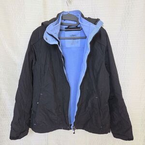 L.L. Bean Storm Chaser 3in1 Winter Jacket  Shell+Fleece Women’s M-SEE MEAS Navy